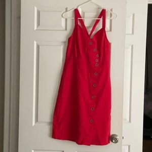 altar'd state red dress cotton size s nwot
